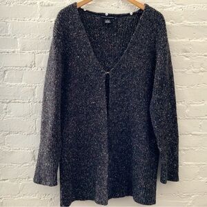 Vintage Cardigan Sweater Multicolor Speckled Grannycore Boho Granola Cozy M